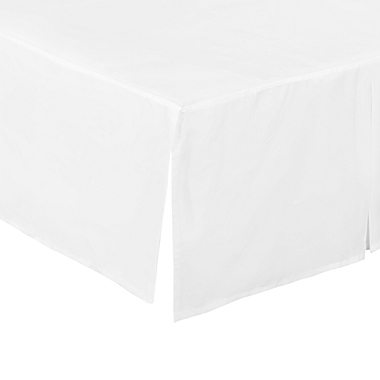 Everyday Kids White Pleated Crib Skirt. View a larger version of this product image.