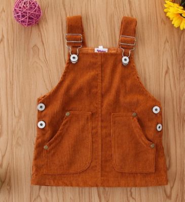 Laurenza&#39;s Girls Rust Corduroy Dress