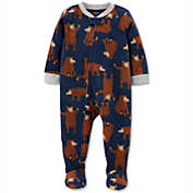 Carter&#39;s Baby Boy&#39;s 1 Pc Footed Fleece Bear Pajama Blue Size 24MOS
