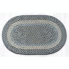 Alternate image 0 for Earth Rugs C-05 Blue / Natural Oval Braided Rug 27 x 45 inch