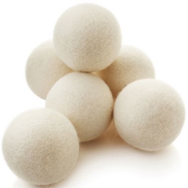 Wool Dryer Balls by Casafield Set of 6, Extra Large Organic Handmade 100% New Zealand Wool, Natural Laundry Fabric Softener. View a larger version of this product image.