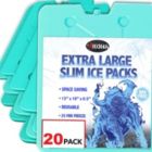 Alternate image 0 for Kona Large Ice Packs for Coolers - Slim Space Saving Design - 25 Minute Freeze Time (20 Pack)