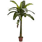 Alternate image 0 for Nearly Natural 6&#39; Real Touch Artificial Banana Silk Tree with Brown Pot