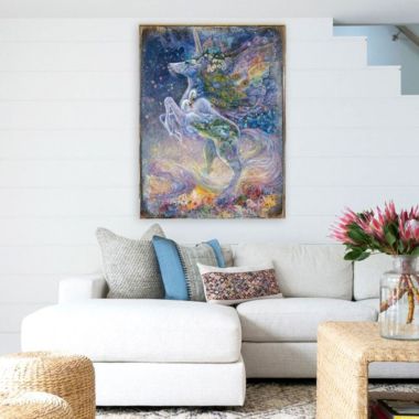 Designocracy Soul of a Unicorn Wall and Table-Top Wooden Decor by Josephine Wall. View a larger version of this product image.