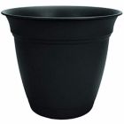 Alternate image 0 for The HC Companies Eclipse Round Plastic Planter w/ Saucer,  12 -  Black
