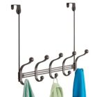 Alternate image 1 for mDesign Over Door/Wall Mount Hanging Storage Organizer Rack, 10 Hooks