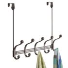 Alternate image 2 for mDesign Over Door/Wall Mount Hanging Storage Organizer Rack, 10 Hooks