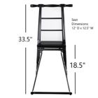 Alternate image 3 for Tree Nest Foldable Snow Sled Portable Ice Fishing Kicksled Wooden Kick Slider