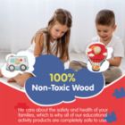 Alternate image 3 for Leo & Friends Vehicle Peg Puzzle for 24-Months+   Unisex Toddler Puzzle, Comes with 10-Pieces, Features Planes, Boats, Cars, Buses & More   Perfect Educational Gift, Made with 100% Premium Non-Toxic Wood