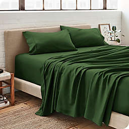 Bare Home Sheet Set - Premium 1800 Ultra-Soft Microfiber Sheets - Double Brushed - Hypoallergenic - Wrinkle Resistant (Forest Green, King)
