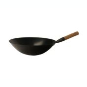 Sunpentown 17' Cool Roll Iron Wok, handle (Induction ready)