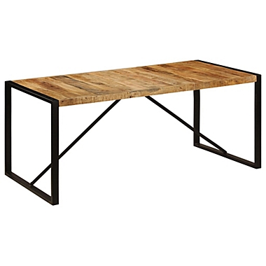 vidaXL Dining Table 70.9"x35.4"x29.5" Solid Mango Wood. View a larger version of this product image.