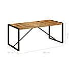 Alternate image 2 for vidaXL Dining Table 70.9"x35.4"x29.5" Solid Mango Wood