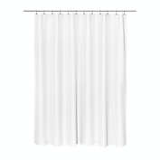 Carnation Home Fashions "Grace" Jacquard Stall Size Shower Curtain - 54" x 78", White