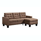 Alternate image 1 for Yeah Depot Earsom Sectional Sofa (Rev. Chaise), Brown Linen