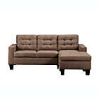Alternate image 3 for Yeah Depot Earsom Sectional Sofa (Rev. Chaise), Brown Linen