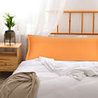 Alternate image 2 for PiccoCasa Body Pillow Cover Pillowcase, 300 Thread Count Solid Pillow Protector, 100% Long Staple Combed Cotton, Body Pillow Case with Zipper Closure, 20"x48" Orange