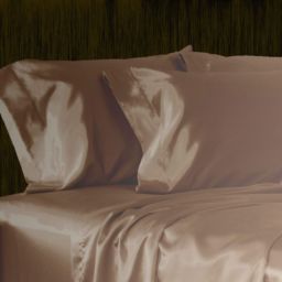 SHOPBEDDING Luxury Satin Pillowcase, Camel King, Open End Pillow Cover