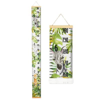 Juvale Growth Chart for Kids, Wall Chart in Safari Jungle Design (7.9 x 79 Inches)