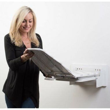 Infinity Merch Wall Mounted Ironing Board Foldable White. View a larger version of this product image.