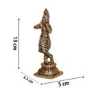 Alternate image 2 for Cottage Handicraft, Silver Plated Krishna Ji with free Elephant Gift