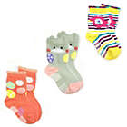 Alternate image 0 for Wrapables Animal Non-Skid Toddler Socks Set of 3 / Duck / L
