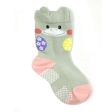 Wrapables Animal Non-Skid Toddler Socks Set of 3 / Duck / L. View a larger version of this product image.