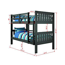 Donco Trading  Twin/Twin Mission Bunk Bed
