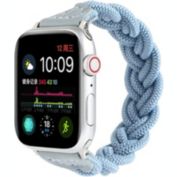 Worryfree Gadgets Braided Nylon Band for Apple Watch 38/40/41mm 42/44/45mm iwatch Series 8 7 6 SE 5 4 3 2 1 - 42/44/45mm - Sky Blue