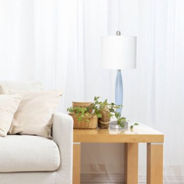 Elegant Designs Needle Stick Table Lamp, Blue. View a larger version of this product image.