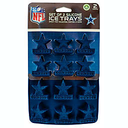 MasterPieces Game Day Set - FanPans NFL Dallas Cowboys - Silicone Ice Cube Trays Two Pack - Dishwasher Safe