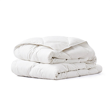 Unikome Ultra Lightweight Stitched White Goose Down Comforter in White, Twin. View a larger version of this product image.