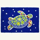 Alternate image 0 for Homefires Rugs 1.5' x 2.5' Vibrant Rectangular Painted Turtle Polyester Indoor and Outdoor Area Throw Rug