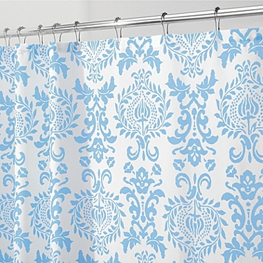 mDesign LONG Damask Print - Easy Care Fabric Shower Curtain - 72" x 84". View a larger version of this product image.