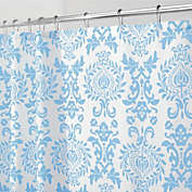 mDesign LONG Damask Print - Easy Care Fabric Shower Curtain - 72" x 84"
