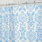 Alternate image 2 for mDesign LONG Damask Print - Easy Care Fabric Shower Curtain - 72" x 84"