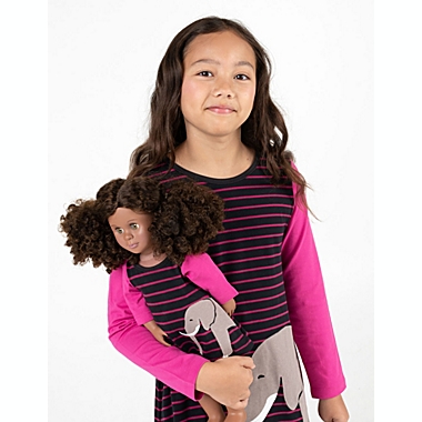 Leveret Girls and Doll Cotton Dress Elephant. View a larger version of this product image.