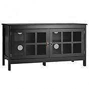 Costway 50 Inch Modern Wood Large TV Stand Entertainment Center for TV