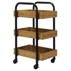 Alternate image 0 for Oceanstar Design Group Oceanstar Portable Storage Cart with 3 Easy Removable Bamboo Trays