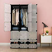 Kitcheniva 18-Cube Storage Organizer Wardrobe Shoes Shelf Rack