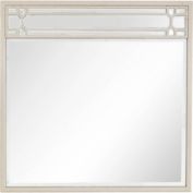 Camden Isle Home Contemporary Decorative Wall Mounted Aubrey Beveled Accent Mirror - 36"W x 36"H, Clear