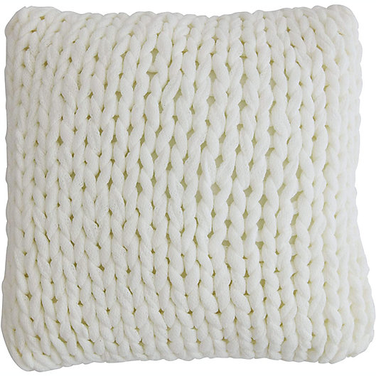 Cheer Collection 18" x 18" Knitted Throw Pillow 