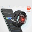 Alternate image 2 for Letsfit Smartwatch Fitness Tracker with Blood Oxygen Saturation & Heart Rate Monitor, IP68 Waterproof Cardio For iPhone and Android IW1- Black