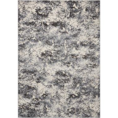 Michael Amini Michael Amini Ma60 Gleam MA603 Ivory/Slate/Black Area Rug - 5'3 x 7'3. View a larger version of this product image.