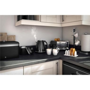 Swan Retro Bread Bin Black. View a larger version of this product image.