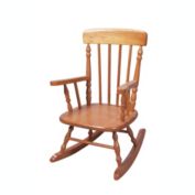 Gift Mark Home Kids Deluxe Children Spindle Rocking Chair Honey