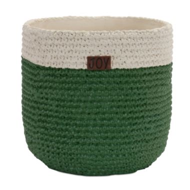 Melrose Home Decorative Pot 9.25"D x 9.25"H Cement. View a larger version of this product image.