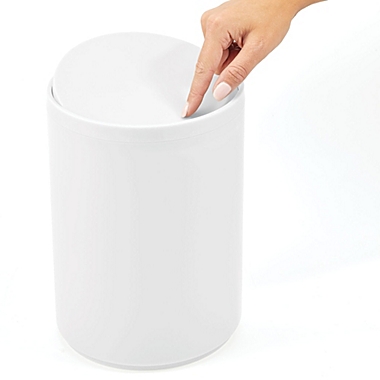 mDesign Round Swing Trash Can Garbage Bin. View a larger version of this product image.