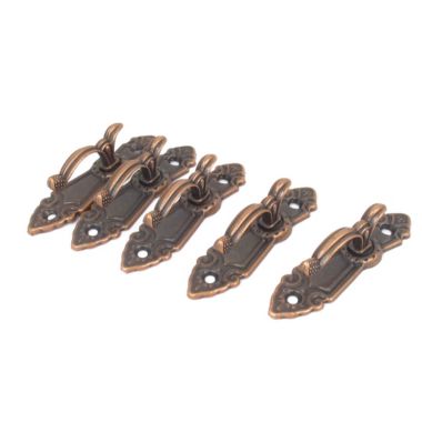 Unique Bargains Curtain Holdback Wall Mounted Hooks, Drapery Tiebacks Screw Mount Curtain Tiebacks Window Tassels Holder Hook Copper Tone 5 Pieces. View a larger version of this product image.