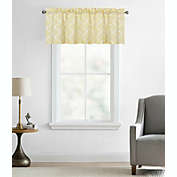 Regal Home Collections Trellis Lattice Rod Pocket Valance - 56 in. W x 18 in. L, Maison Yellow